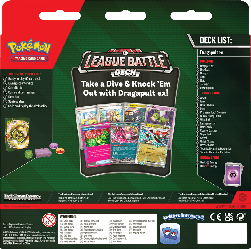 Pokémon TCG - Scarlet & Violet - League Battle Deck (Dragapult ex)