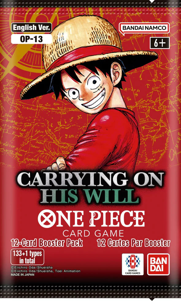 One Piece Card Game - Carrying On His Will - OP-13 - Booster Pack (English)