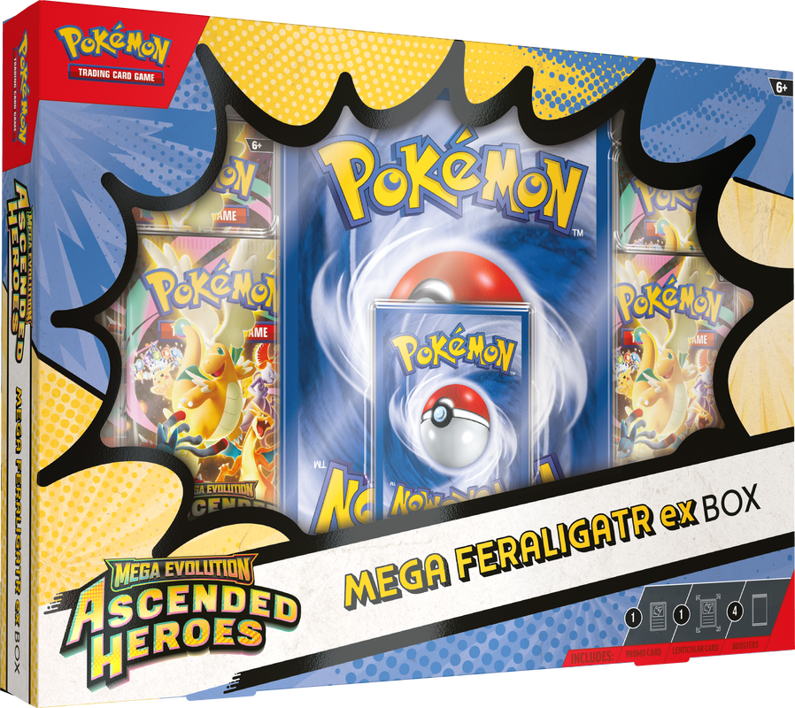 Pokémon TCG -  Mega Evolution - Ascended Heroes - Sealed Case of 6 Mega EX Box