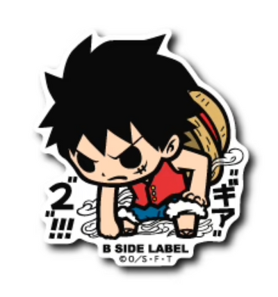 One Piece - Gear 2 Luffy ver.2 Small Sticker (B-SIDE LABEL)