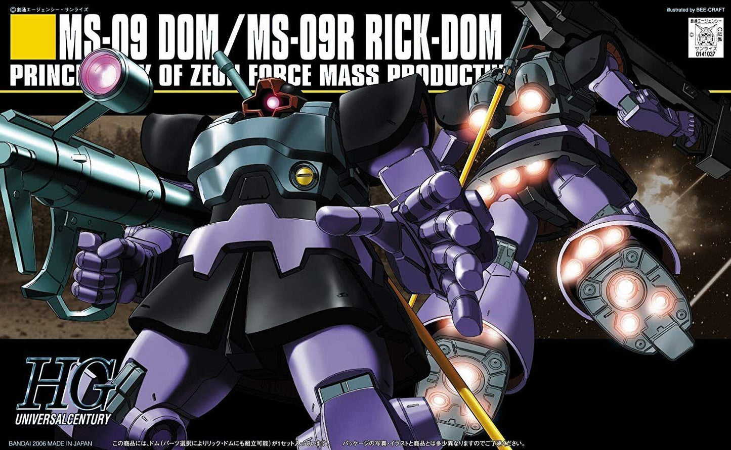 Bandai HGUC #59 1/144 Dom/Rick-Dom 'Mobile Suit Gundam'