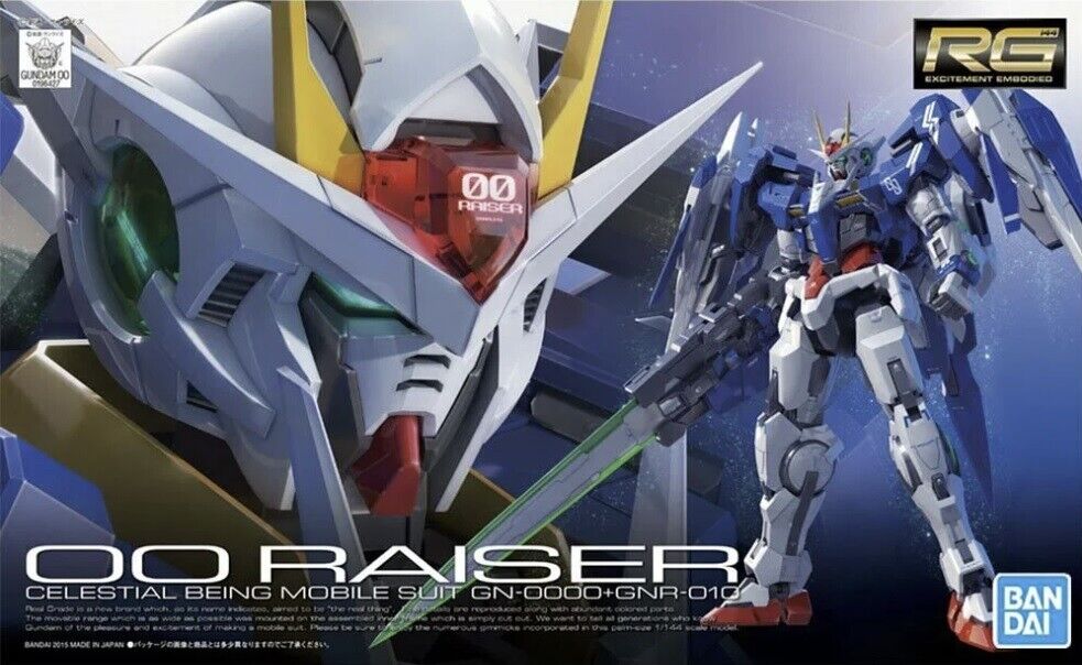 Bandai RG #18 1/144 GN-0000+GNR-010 00 Raiser Gundam 00