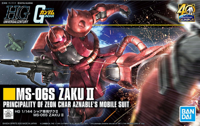 Bandai Spirits HGUC #234 1/144 MS-06S Char's Zaku II 'Mobile Suit Gundam'