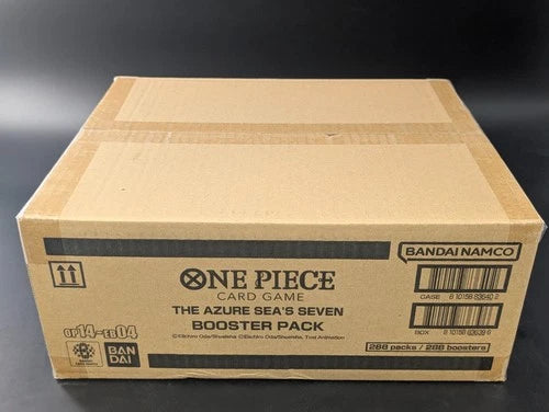 One Piece CG - The Azure Sea's Seaven - English 12 Booster Box Case Sealed (OP14-EB04)