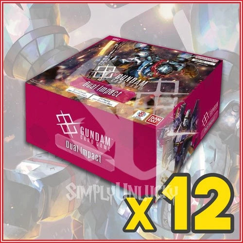 Gundam Card Game - Dual Impact - Booster Box Sealed Case of 12 (GD02)