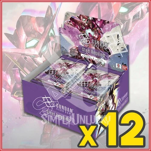 Gundam Card Game - Steel Requiem - Booster Box Sealed Case of 12 (GD03)