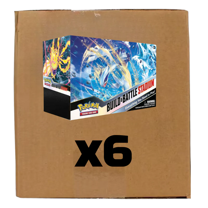 Pokémon TCG - Sword & Shield - Silver Tempest - Build And Battle Stadium Sealed Case of 6
