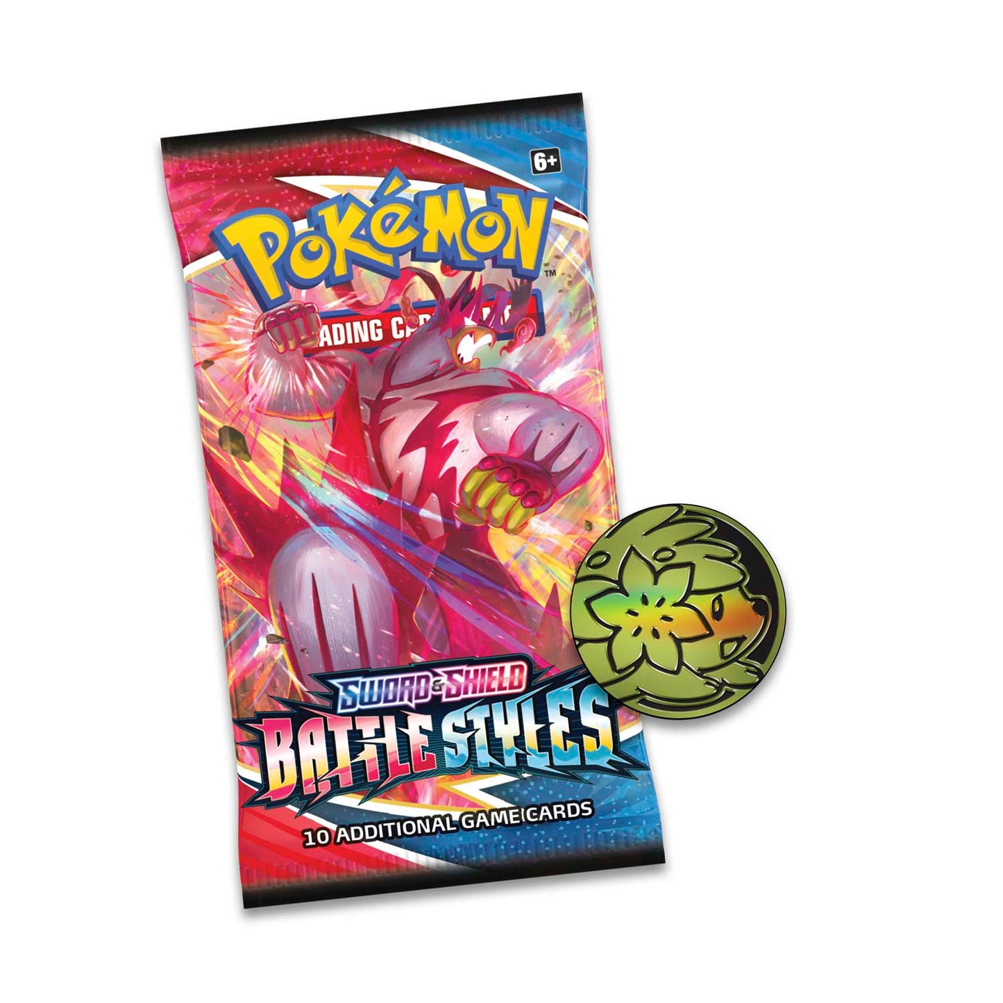 Pokémon TCG:Sword & Shield-Battle Styles 3 Booster Packs, Coin & Eevee Promo Card
