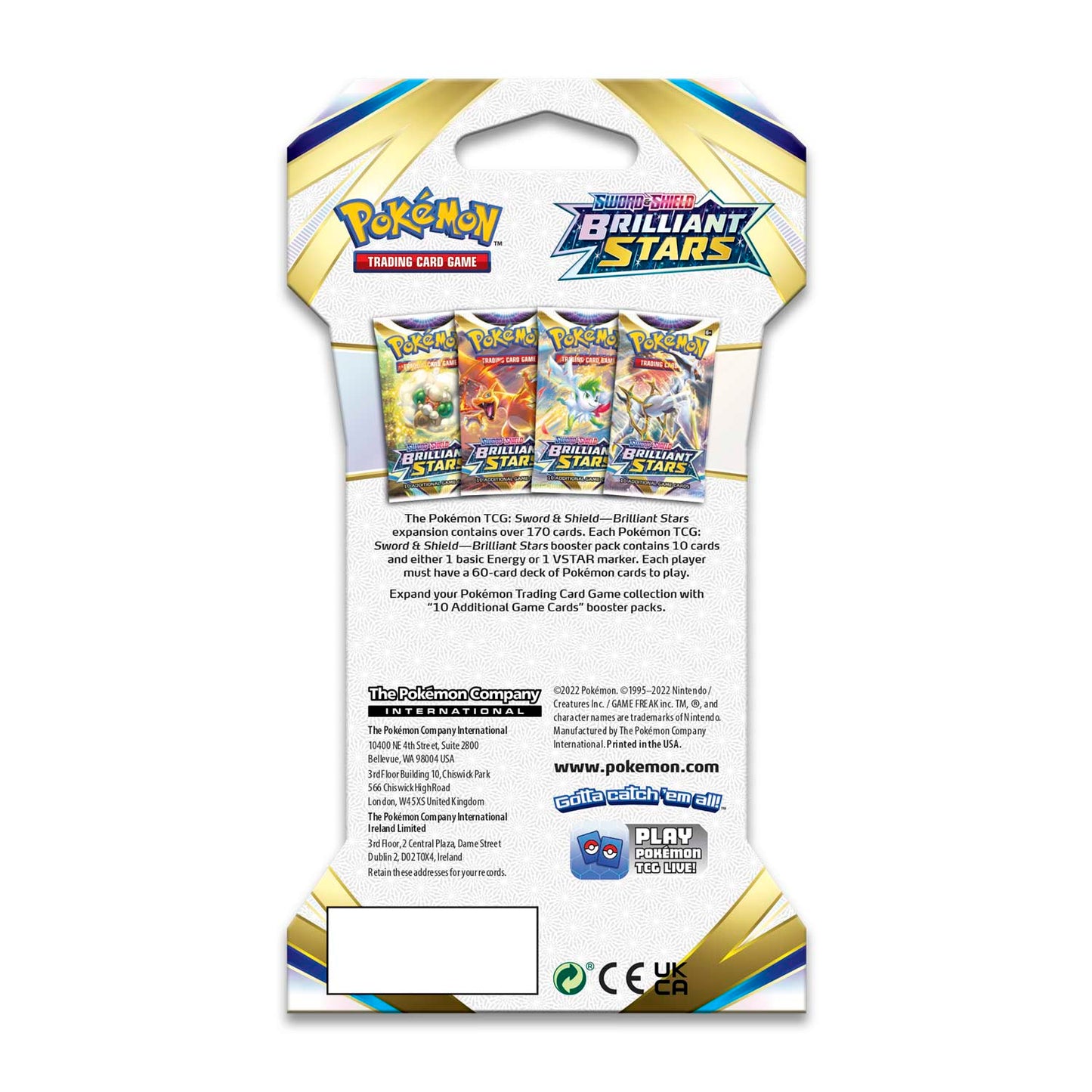 Pokmon TCG - Sword & Shield - Brilliant Stars - Sleeved Booster Pack Banana Games & Hobby Pokmon TCG - Sword & Shield - Brilliant Stars - Sleeved Booster Pack Banana Games & Hobby